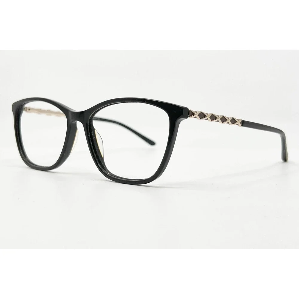 Adrienne Vittadini Eyeglass Frames Womens Brown AV1240 Lattice Temple 55-16-140